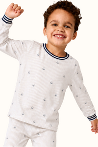 Pijama Rayas Bellota Algodón Niños Dos Piezas