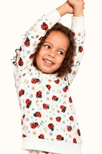Pijama Fleece Niños Dos Piezas Mariquitas