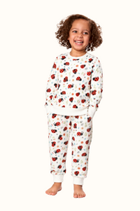 Pijama Fleece Niños Dos Piezas Mariquitas