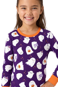 Pijama Piel de Durazno Niños Boo Halloween