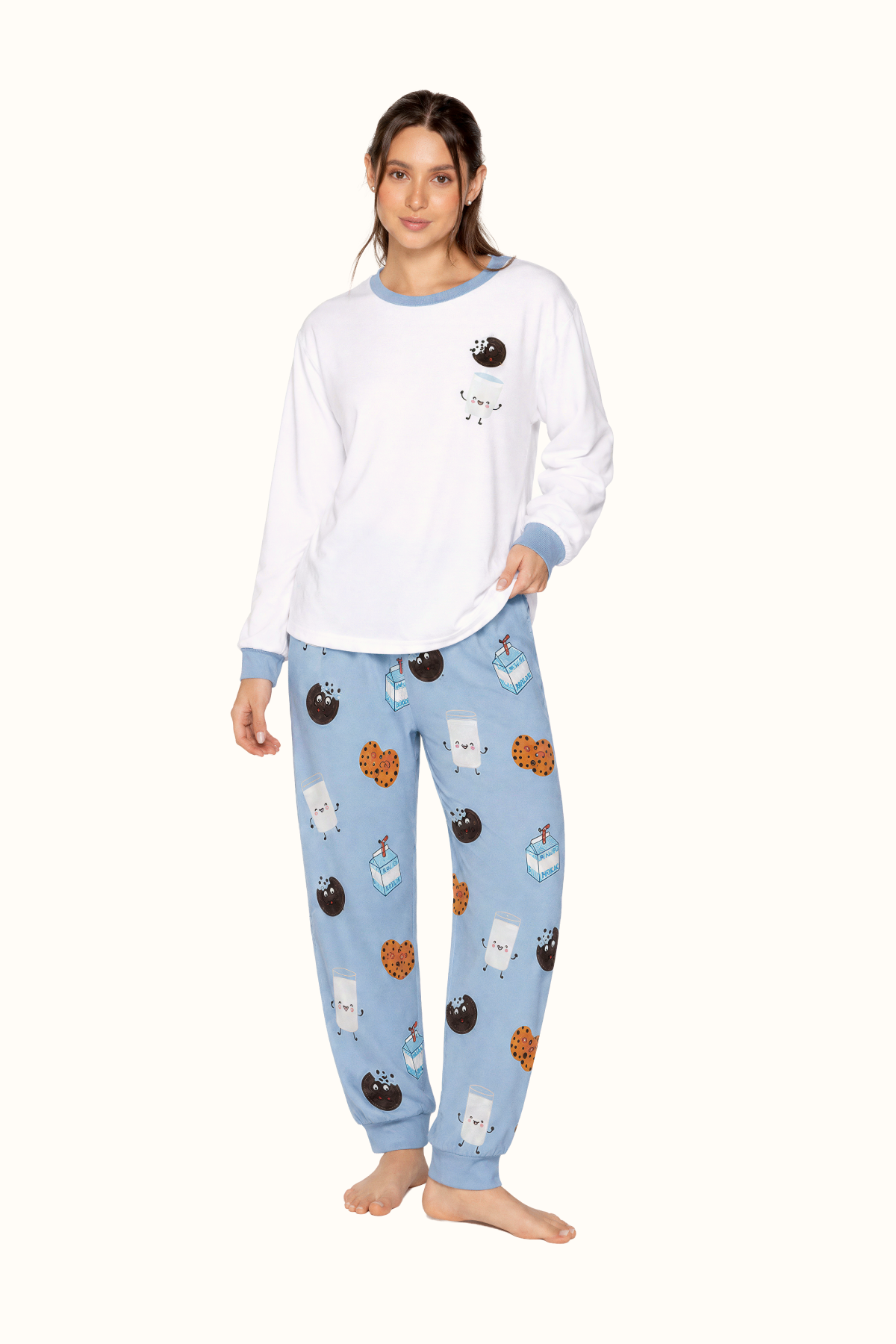 Pijama Adulto Galletas en Piel de Durazno Unisex
