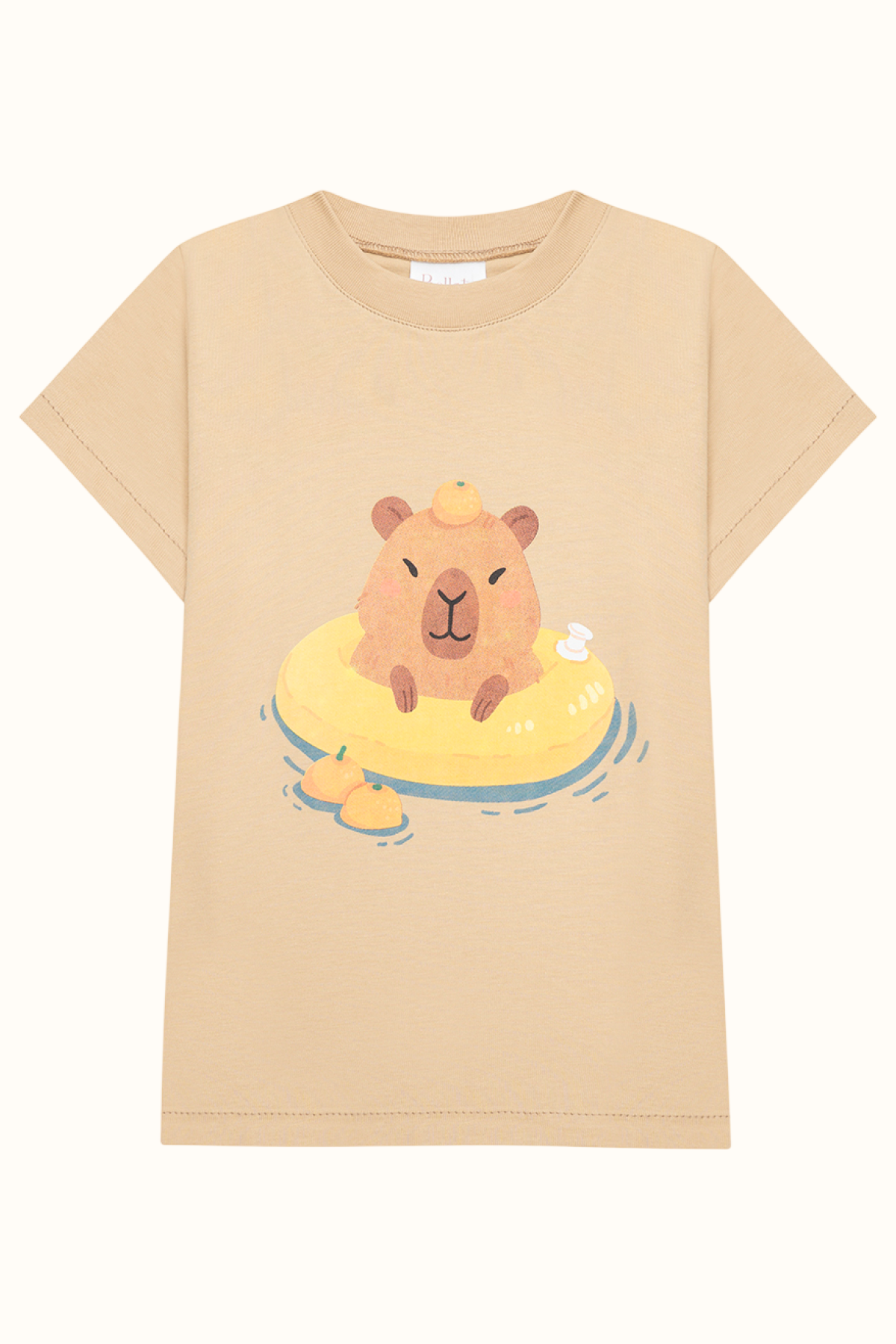 Camiseta Algodon Niños Camel Capibara