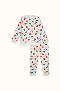 Pijama Fleece Niños Dos Piezas Mariquitas