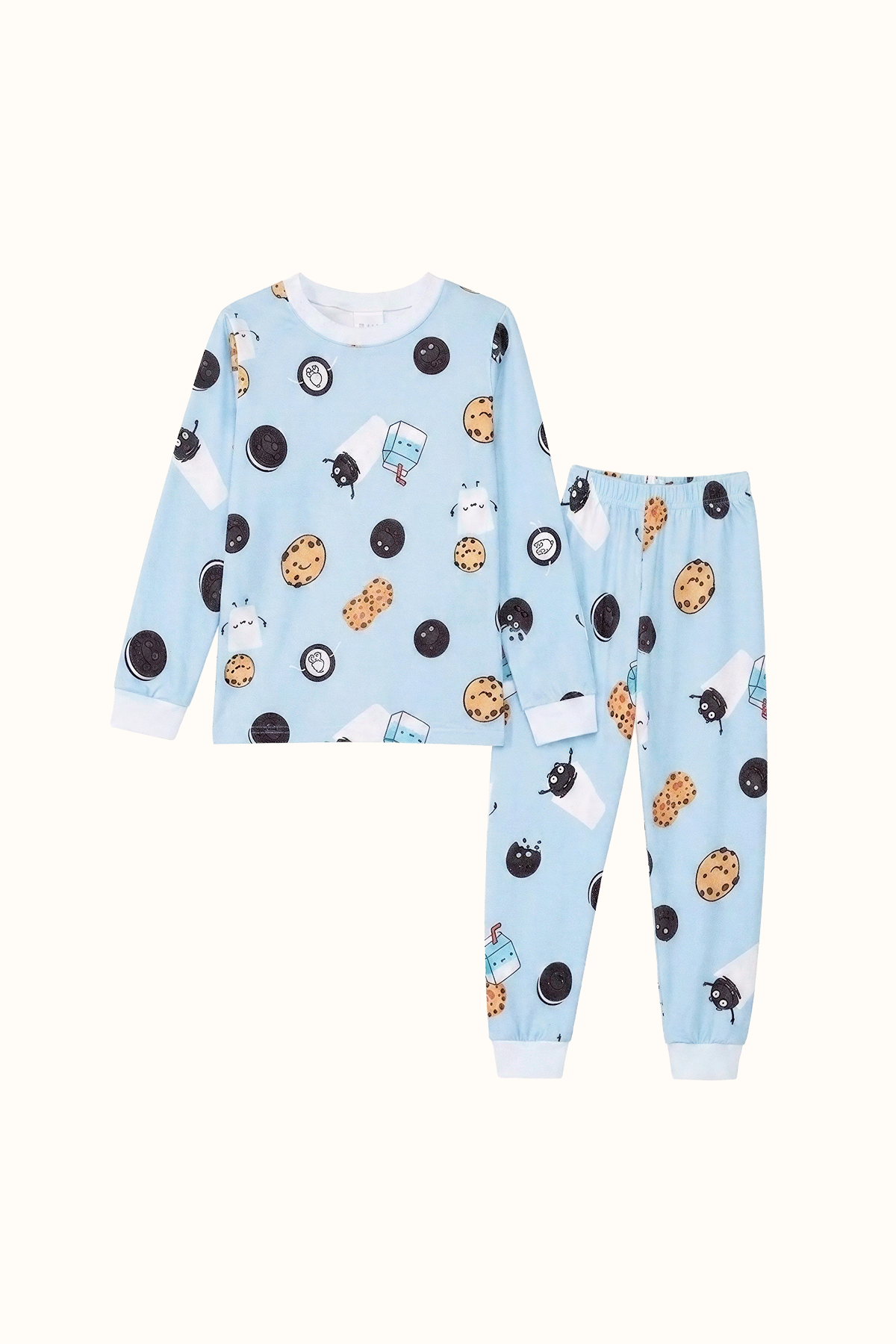 Pijama Niños Galletas Dos Piezas en Piel de Durazno