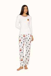 Pijama Adulto Bosque Bellota en Piel de Durazno Unisex