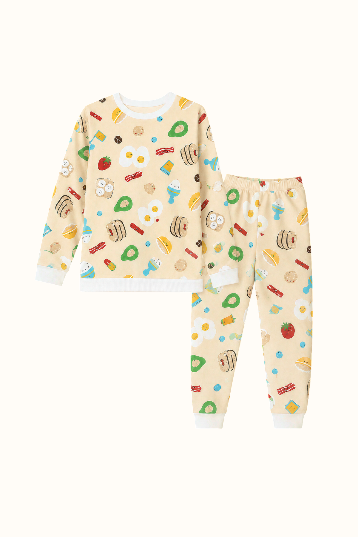Pijama Fleece Niños Dos Piezas Desayunos
