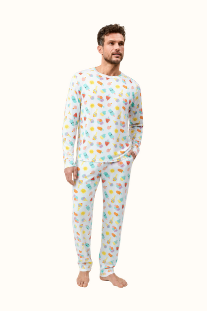 Pijama Algodón Paletas Hombre