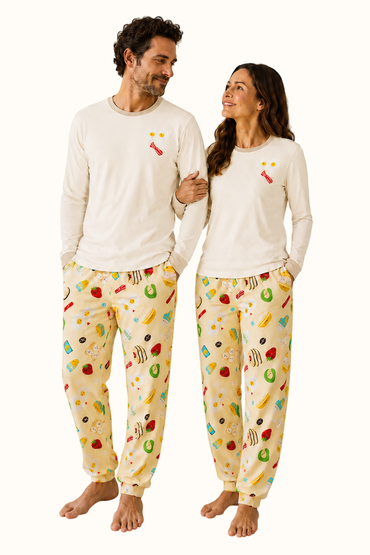 Pijama Adulto Desayuno en Piel de Durazno Unisex