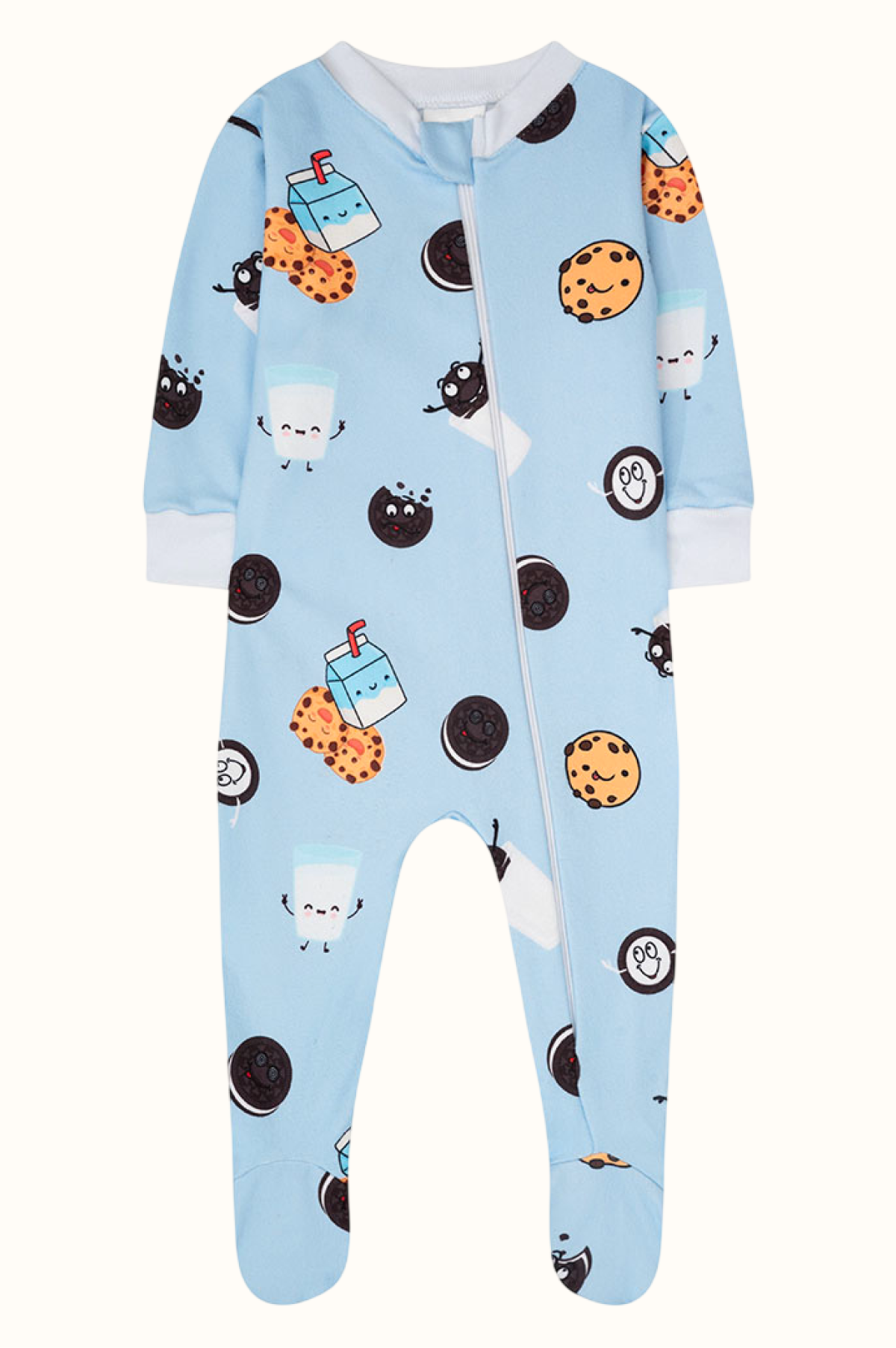 Pijama Bebe Enteriza Galletas en Piel de Durazno