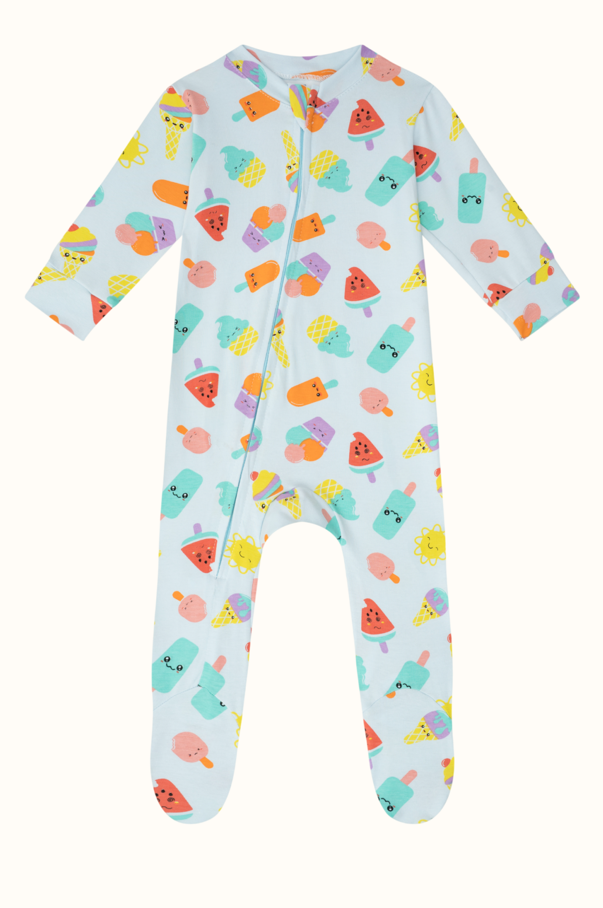 Pijama Algodón Bebe Enteriza Paletas