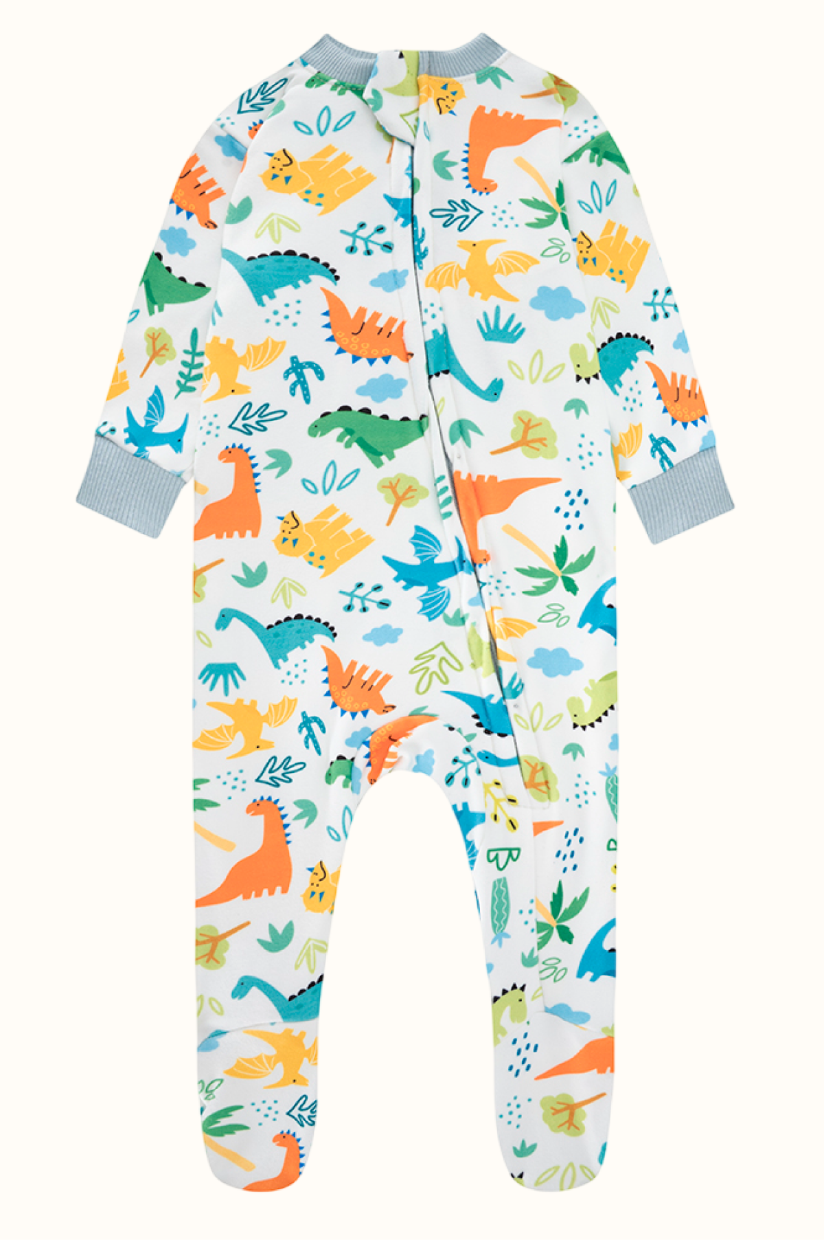 Pijama Fleece Bebe Enteriza Dinos