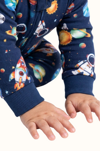 Pijama Bebe Enteriza Astronauta en Piel de Durazno