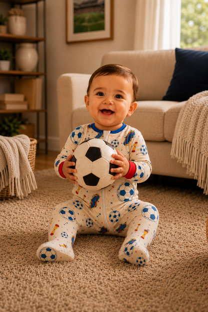 Pijama Bebe Enteriza Mundial en Piel de Durazno