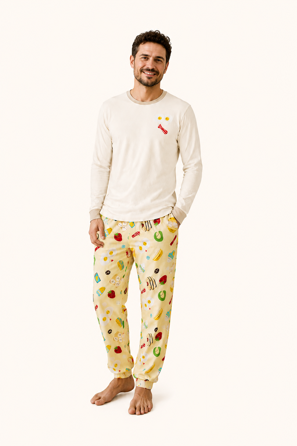 Pijama Adulto Desayuno en Piel de Durazno Unisex