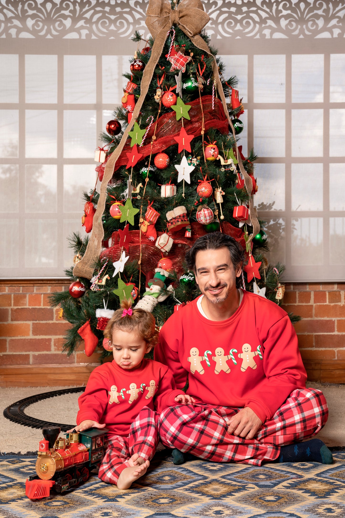 Saco Rojo Jingerbread Navidad