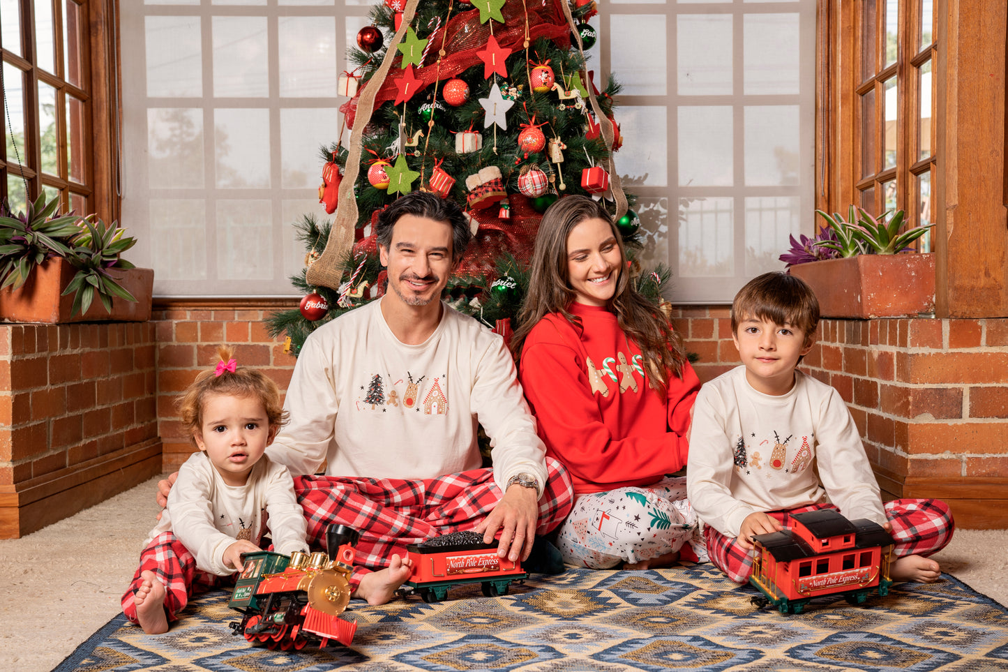 Pijama Algodón Dos Piezas Unisex Navidad Reno