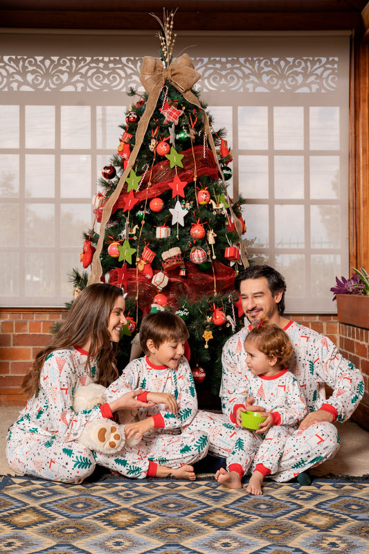 Pijama Dos Piezas Mujer Navidad Oso Polar