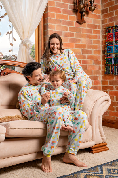 Pijama Algodón Hombre Paletas