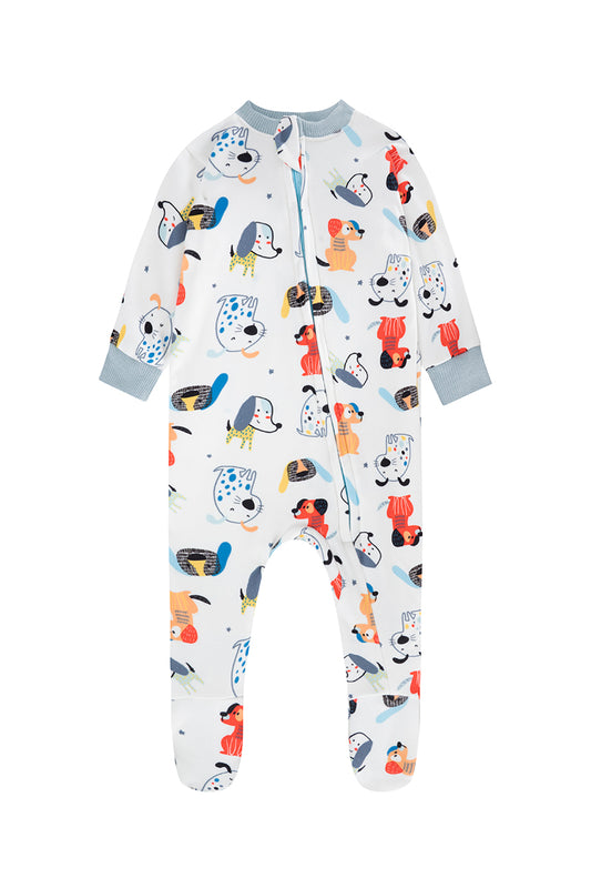 Pijama Fleece Bebe Enteriza Perritos