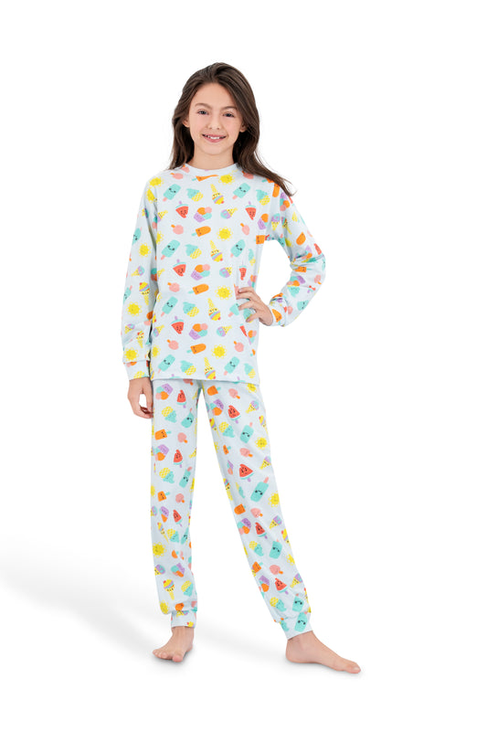 Pijama Algodón Niños Dos Piezas Paletas