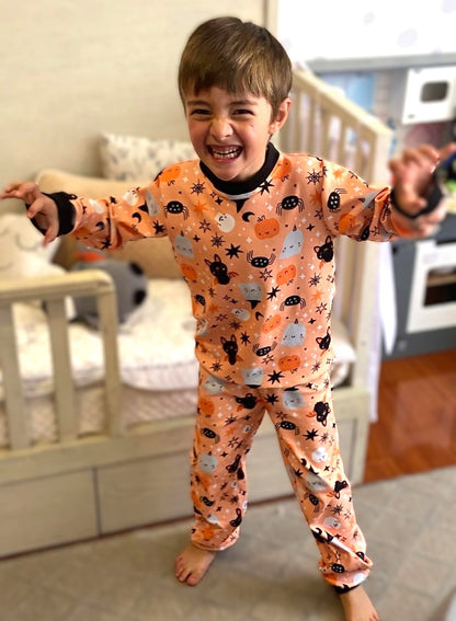 Pijama Fleece Niños Dos Piezas Halloween