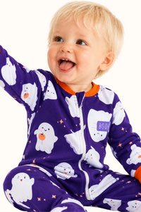 Pijama enteriza Piel de Durazno Niños Boo Halloween