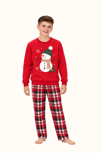 Saco Rojo Teens Muñeco de Nieve Navidad