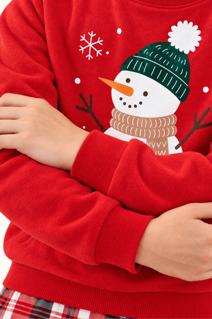 Saco Rojo Teens Muñeco de Nieve Navidad