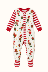 Pijama Bebé Enteriza Elfos En Piel de Durazno
