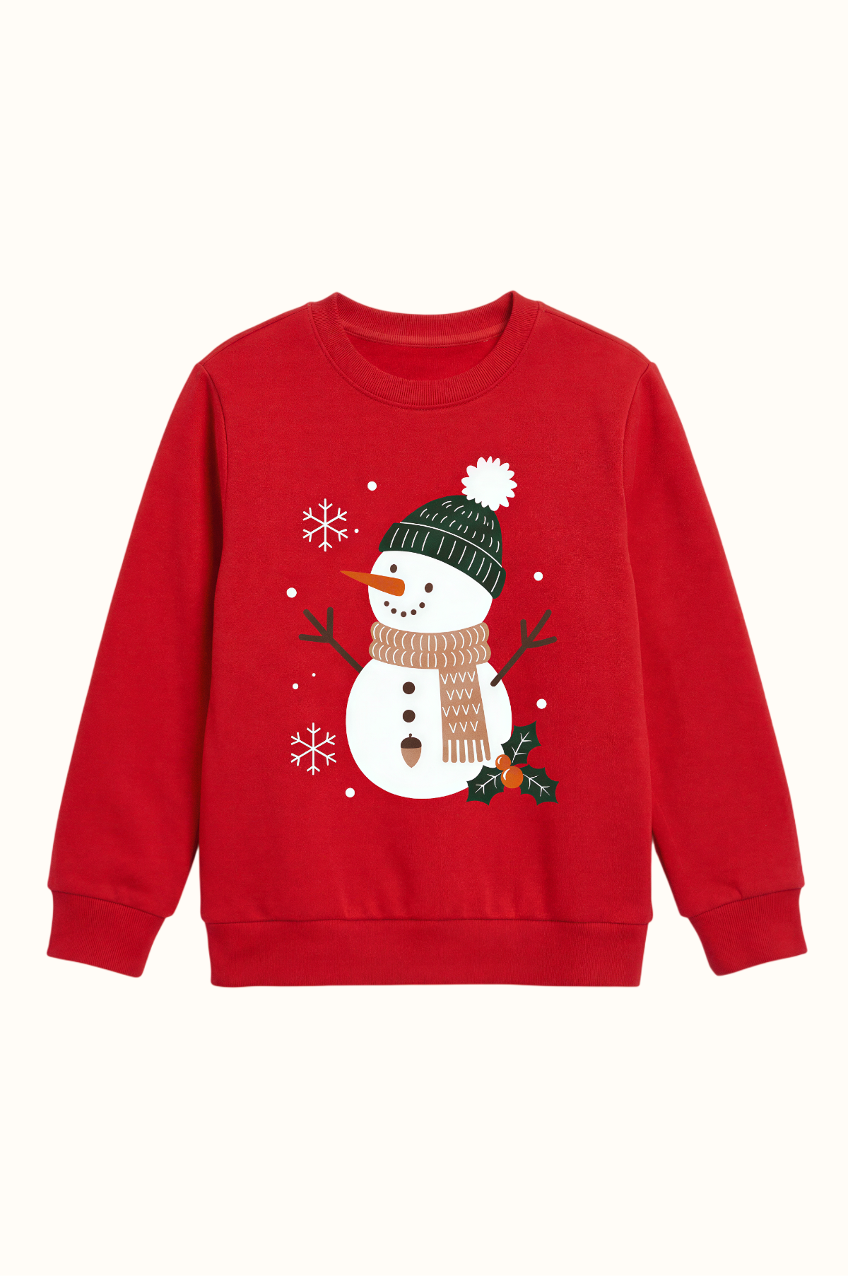 Saco Rojo Teens Muñeco de Nieve Navidad
