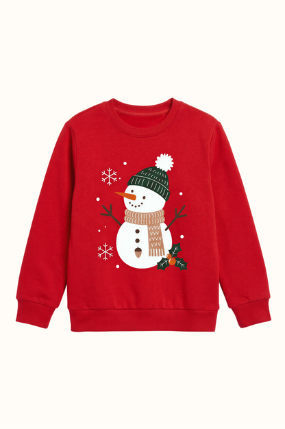 Saco Rojo Teens Muñeco de Nieve Navidad