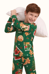 Pijama Niño Casita Jengibre En Piel de Durazno