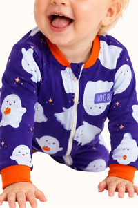 Pijama enteriza Piel de Durazno Niños Boo Halloween