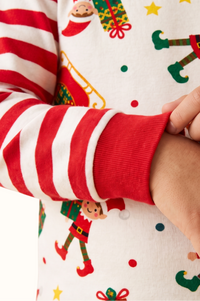 Pijama Niños Dos Piezas Elfos En Piel de Durazno