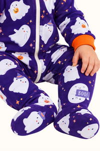 Pijama enteriza Piel de Durazno Niños Boo Halloween