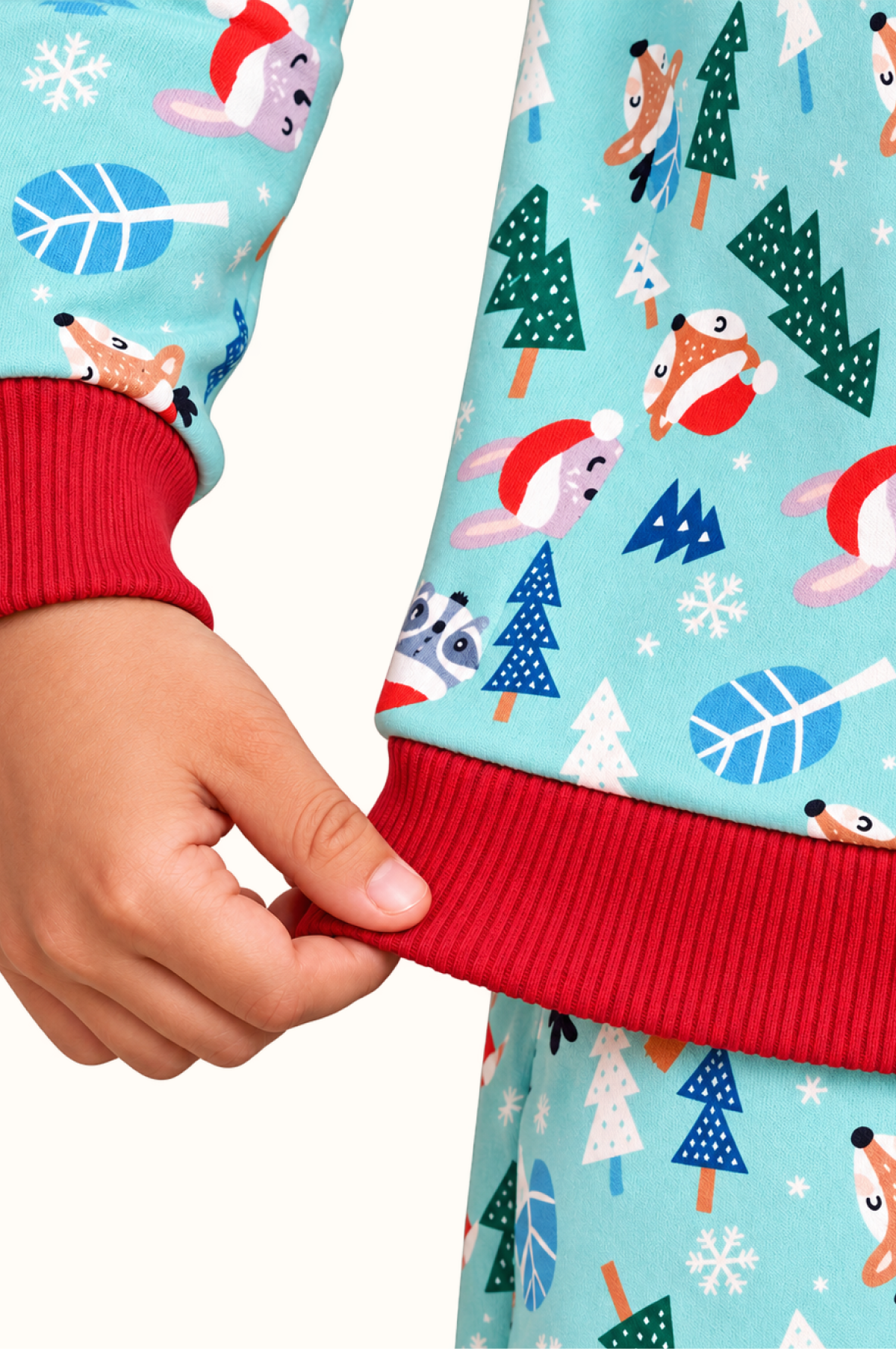 Pijama Fleece Niños Dos Piezas Navidad Animalitos