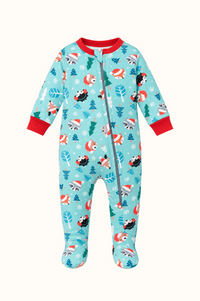 Pijama Fleece Bebe Enteriza Navidad Animalitos