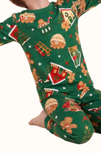 Pijama Niño Casita Jengibre En Piel de Durazno