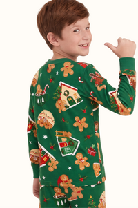 Pijama Niño Casita Jengibre En Piel de Durazno