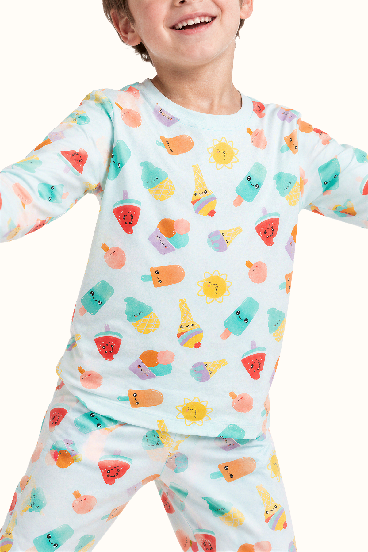 Pijama Paletas Algodón Niños Dos Piezas