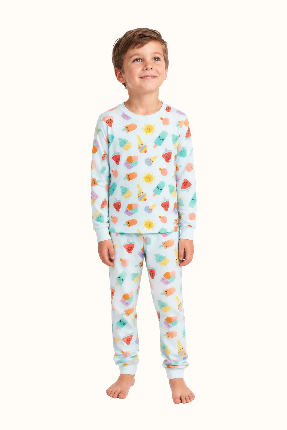 Pijama Paletas Algodón Niños Dos Piezas