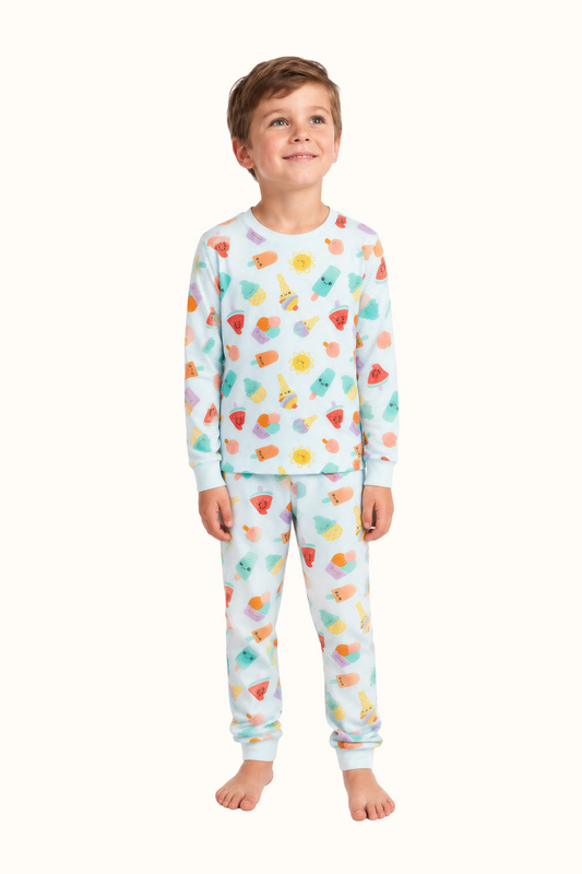 Pijama Paletas Algodón Niños Dos Piezas