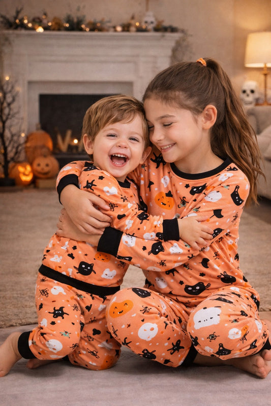 Pijama Fleece Niños Dos Piezas Halloween