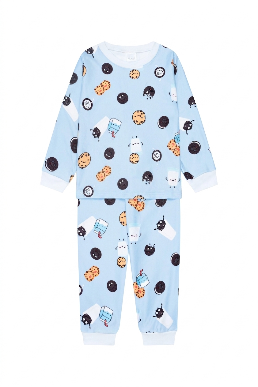 Pijama Niños Galletas Dos Piezas en Piel de Durazno