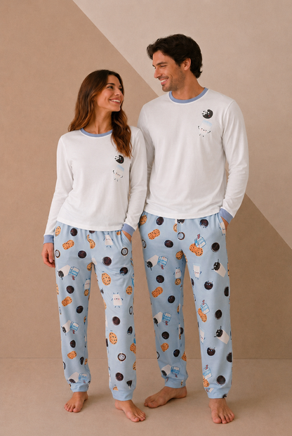 Pijama Adulto Galletas en Piel de Durazno Unisex