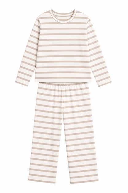 Pijama Maya Rayas Beige