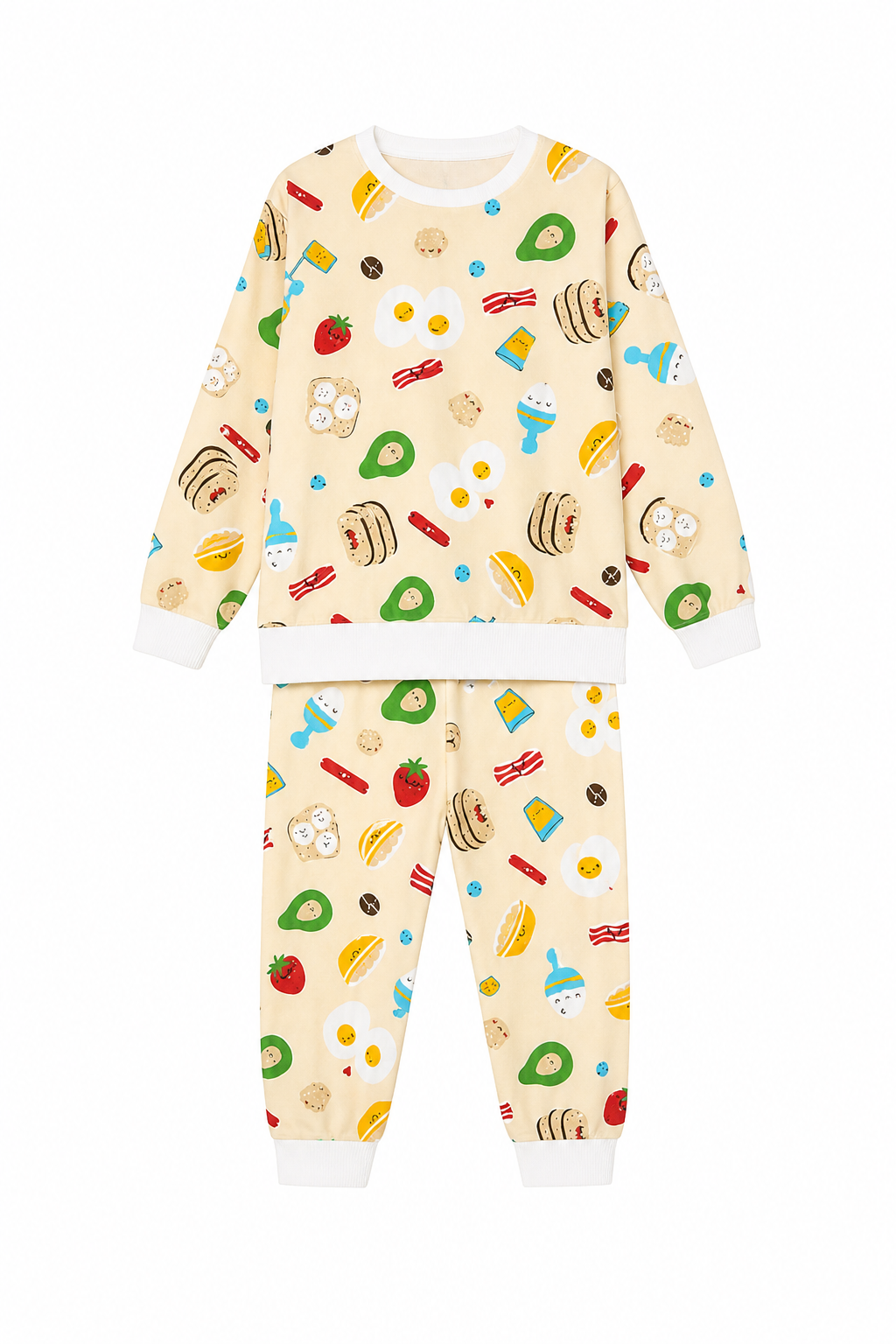 Pijama Fleece Niños Dos Piezas Desayunos