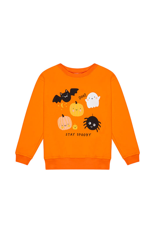 Saco Niños Calabazas Halloween Naranja