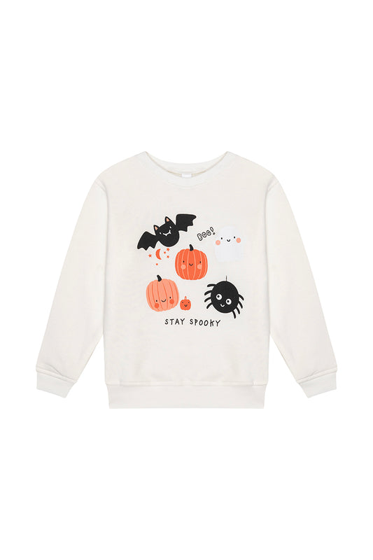 Saco Niños Calabazas Halloween Beige