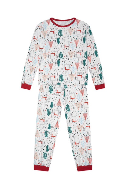 Pijama Dos Piezas Mujer Navidad Oso Polar